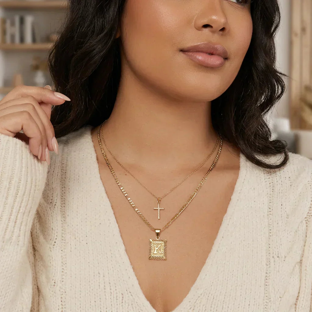 Seraphina Initial Necklace Set | Gull