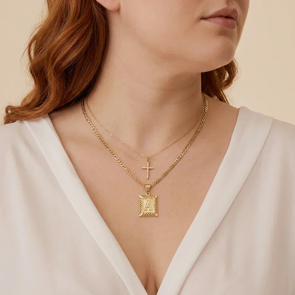 Seraphina Initial Necklace Set | Gull