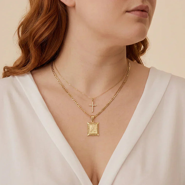Seraphina Initial Necklace Set | Gull