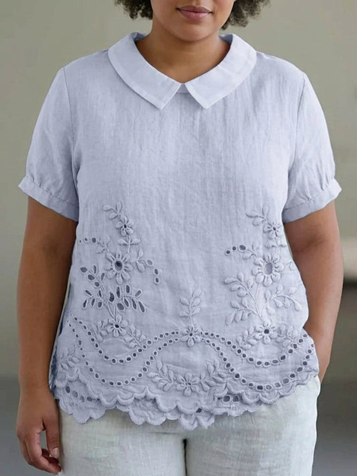 Anaïs | Brodert Blomsterskjorte