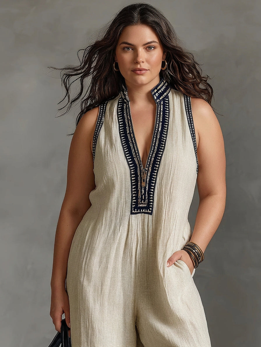 Wynne - Brodert Lin Jumpsuit