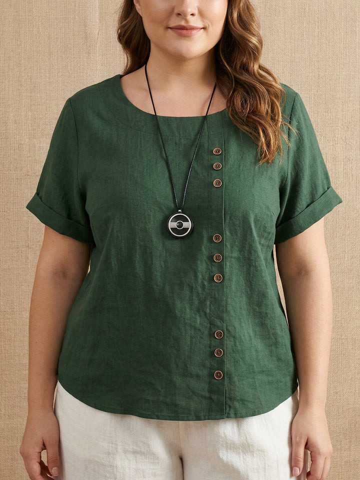 Nadya | Casual Bomull Bluse