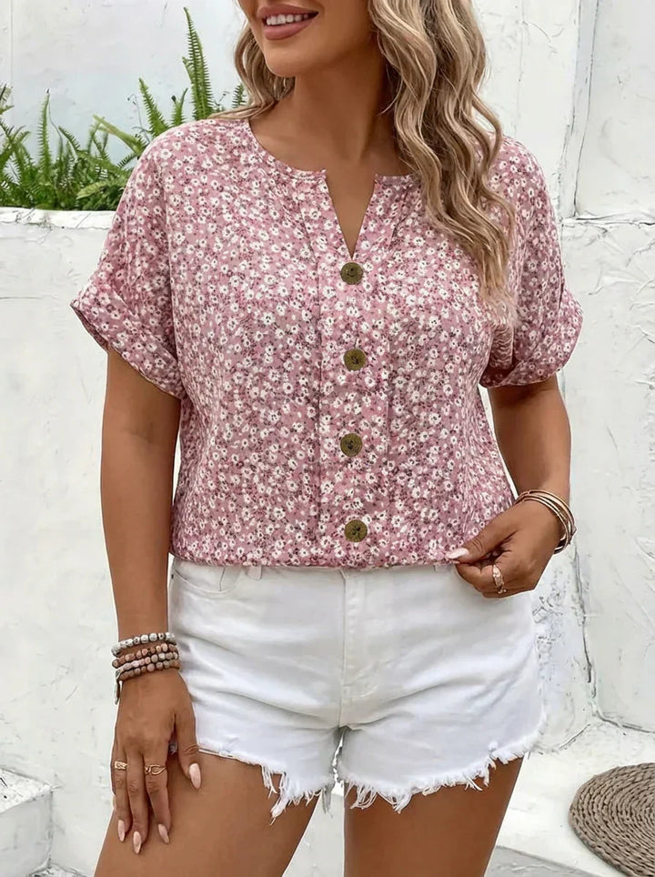 Astrid | Chic Blomstertrykk Bluse