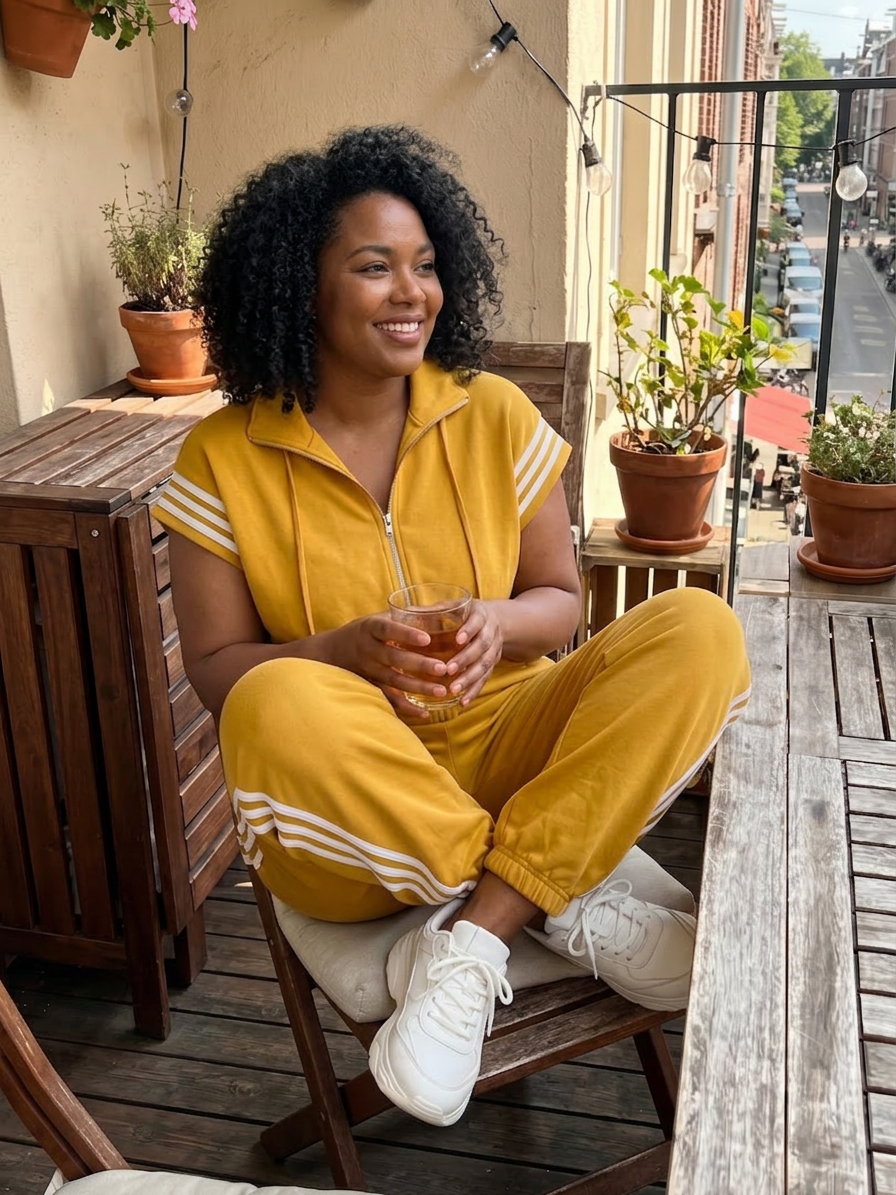 Winslow | Zip Front Stripe Panel Jumpsuit