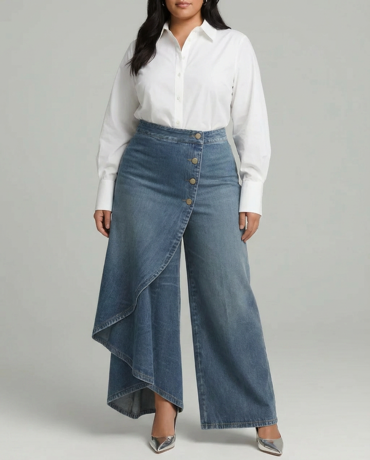 Priya | Denim Innsvung Bukser
