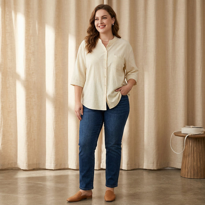 Juniper - Bomulls Casual Wear Skjorte Topp
