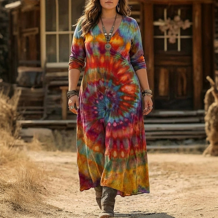 Heledd | Vintage-inspirert langermet casual kjole