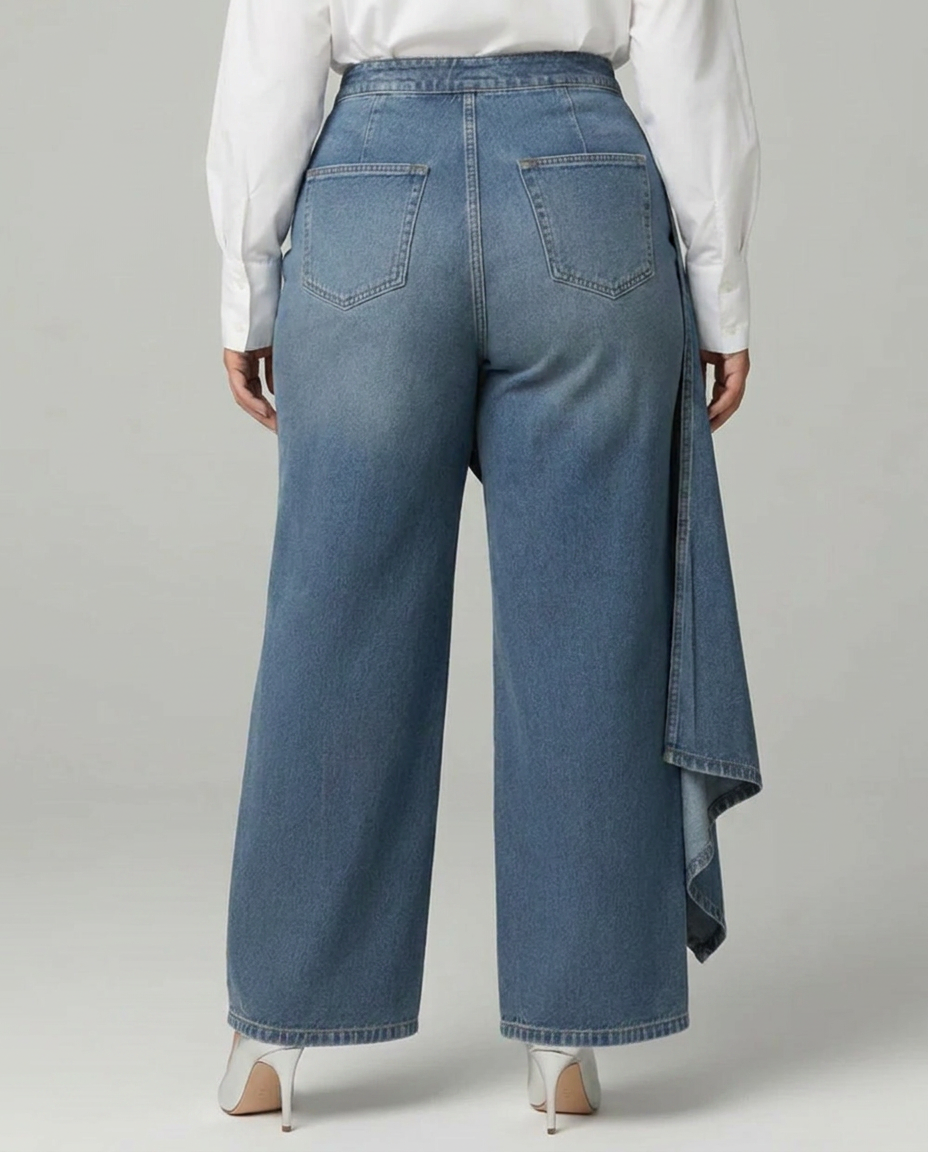 Priya | Denim Innsvung Bukser