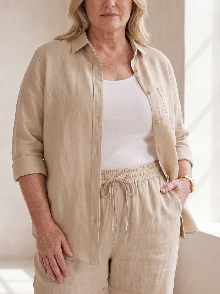Paloma | Langermet skjorte og tapered bukser sett