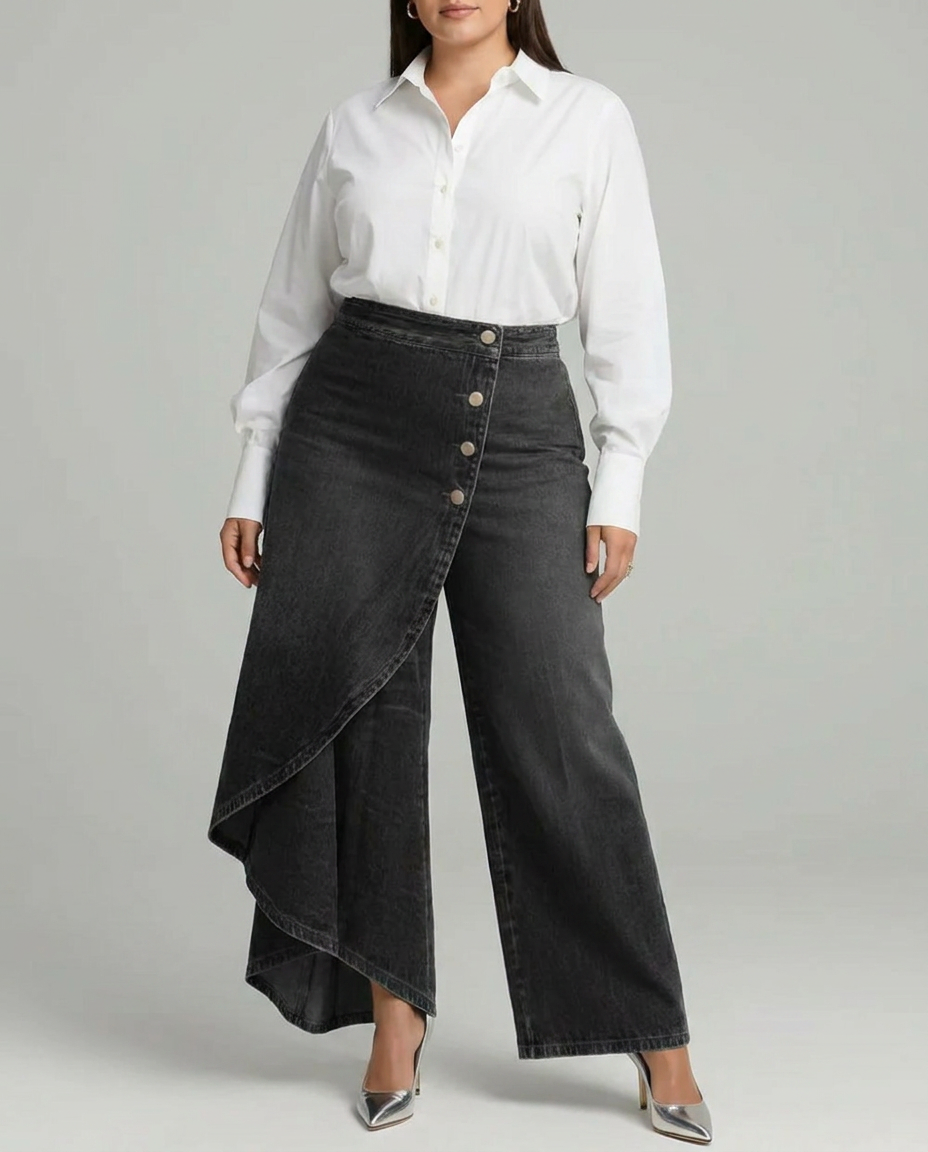 Priya | Denim Innsvung Bukser
