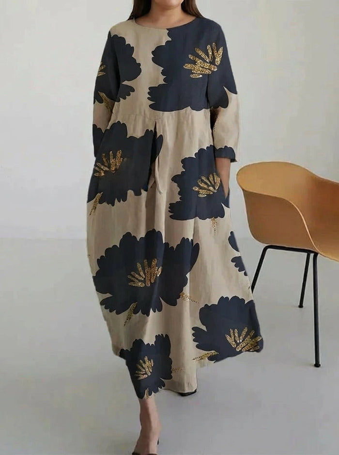 Kaia | Casual Sjarmerende Blomsterprint Kjole