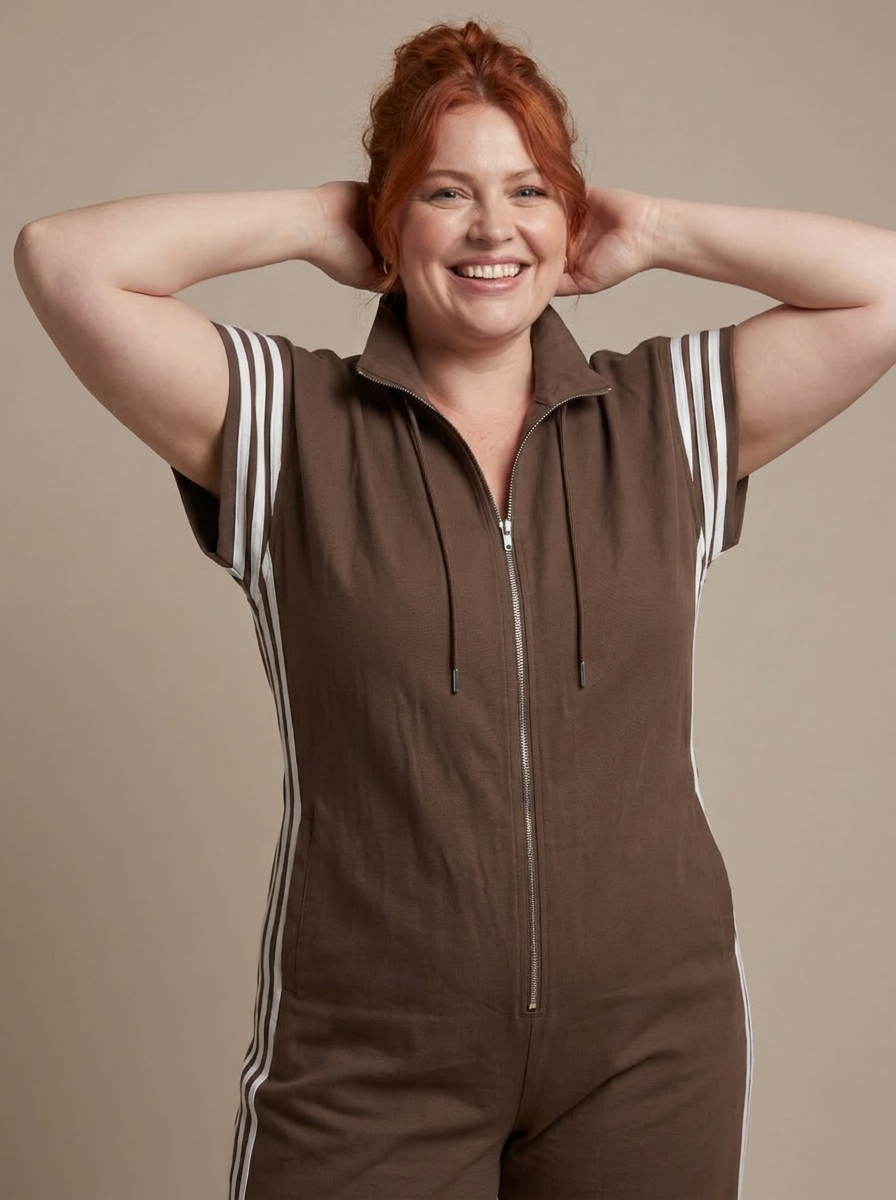 Winslow | Zip Front Stripe Panel Jumpsuit