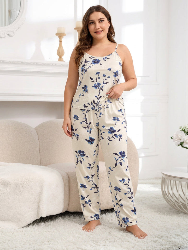 Nadya | Vintage Blomster Pysjamas Sett