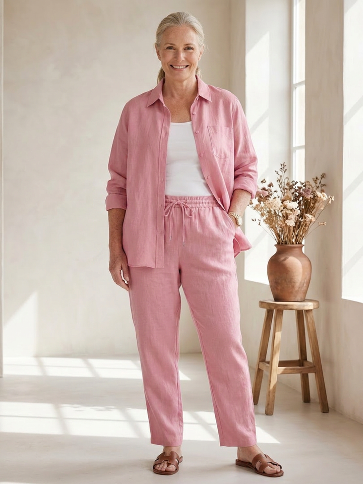 Paloma | Langermet skjorte og tapered bukser sett