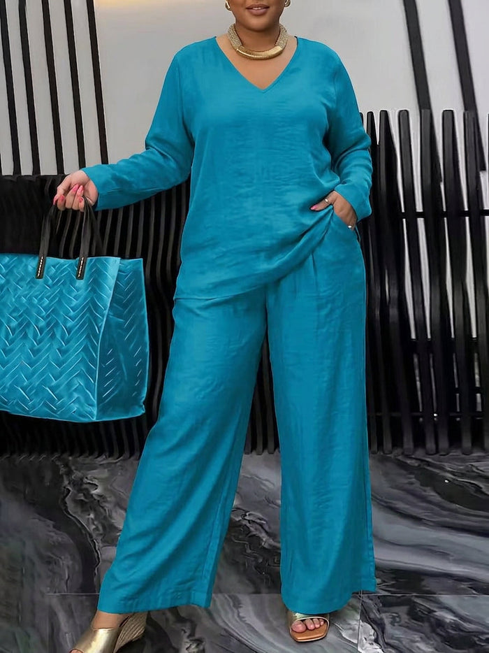 Celestine - Dame Kato V-hals Co-Ord Sett
