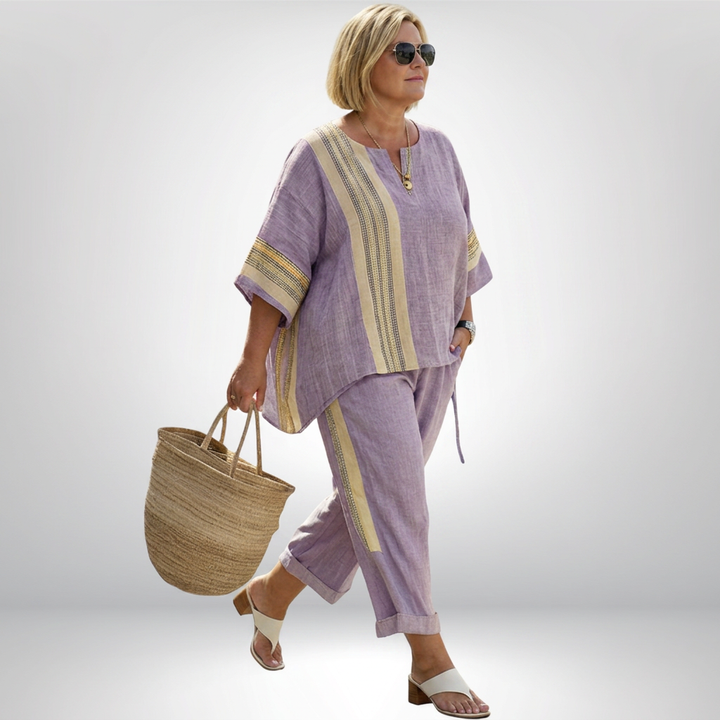 Hattie | Boho Stripet Sett
