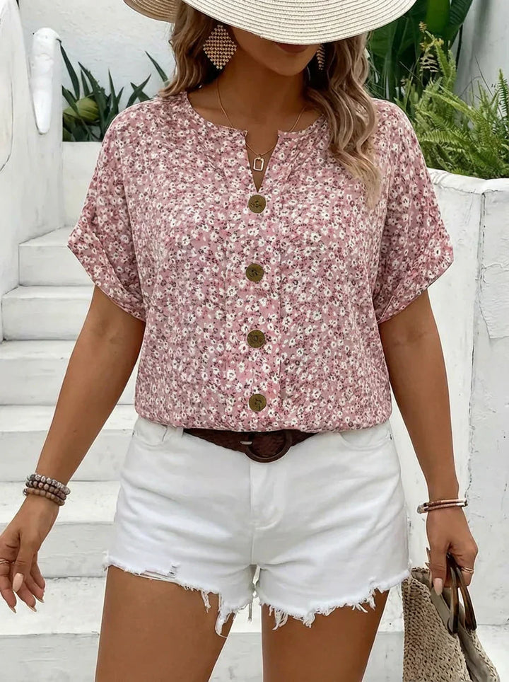Astrid | Chic Blomstertrykk Bluse