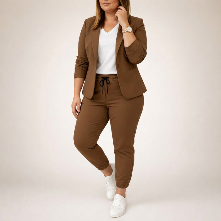 Rosanna | Løs Dress Set med Sporty Accent