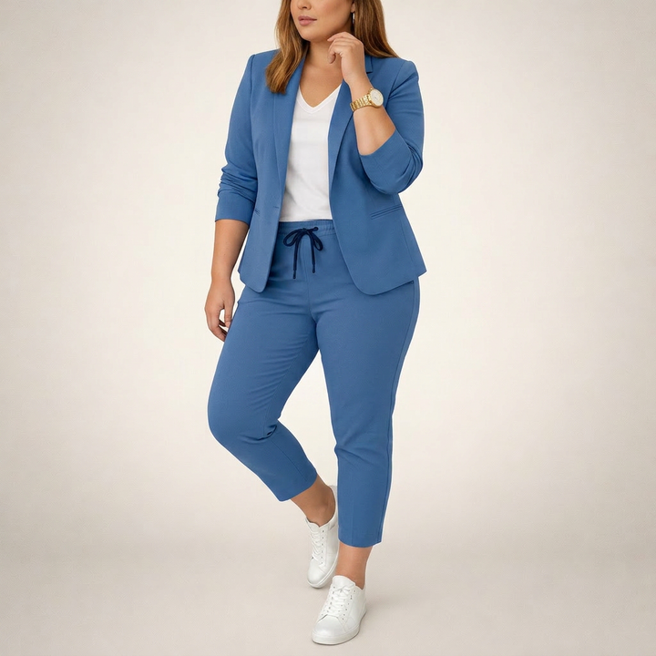 Rosanna | Løs Dress Set med Sporty Accent