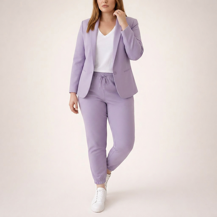 Rosanna | Løs Dress Set med Sporty Accent