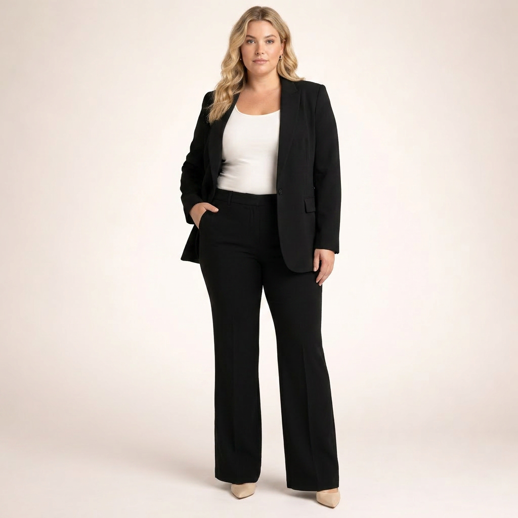 Priya | Elegant Dress Set med Flared Bukser