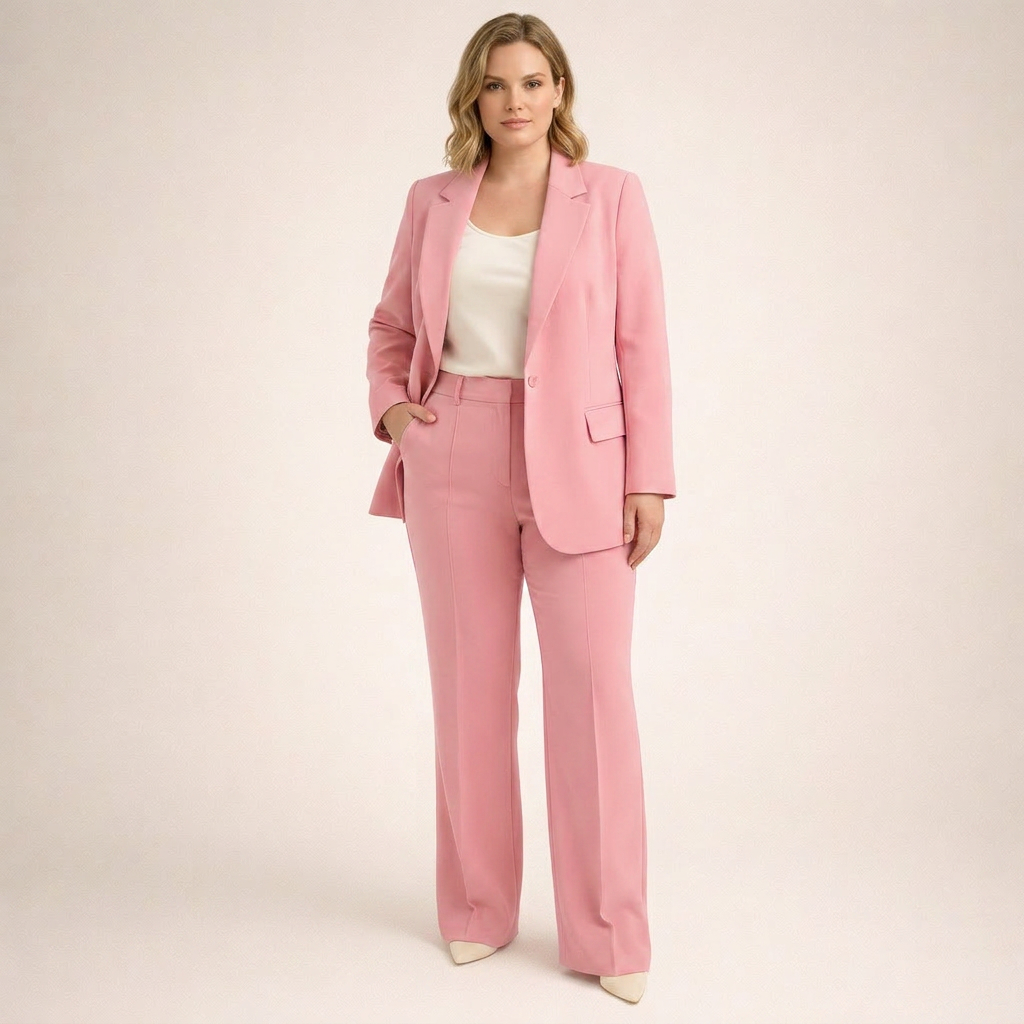 Priya | Elegant Dress Set med Flared Bukser
