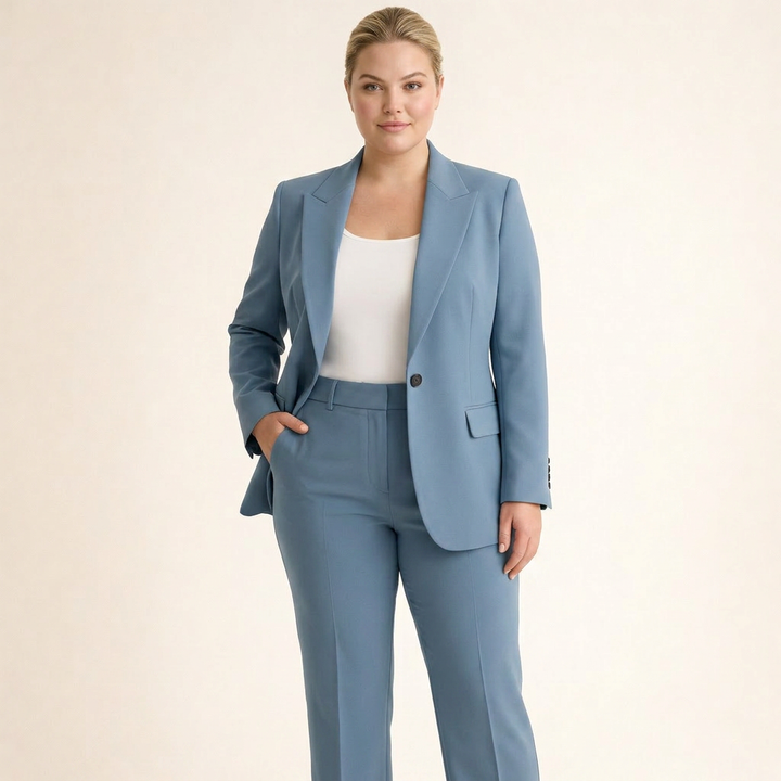 Priya | Elegant Dress Set med Flared Bukser