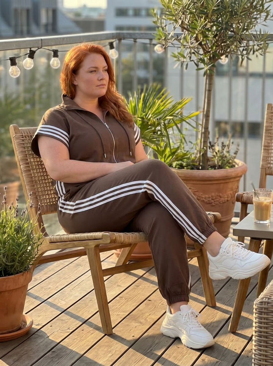 Winslow | Zip Front Stripe Panel Jumpsuit