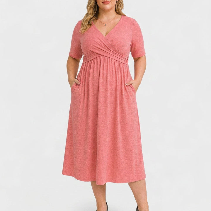 Rosa | Elegant Midi Kjole
