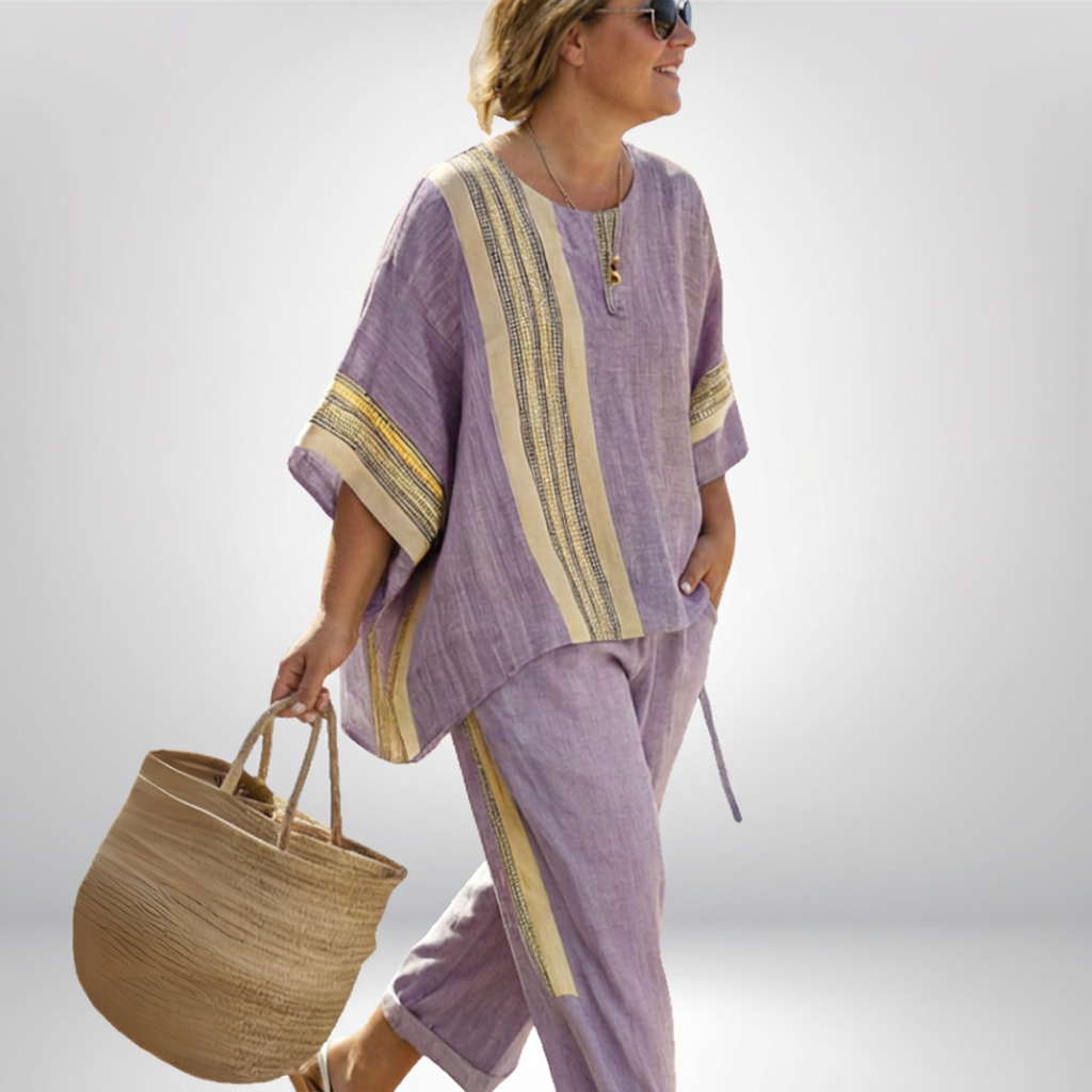 Hattie | Boho Stripet Sett