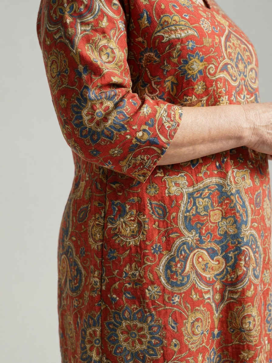 Livia | Ease Patchwork Midi Kjole