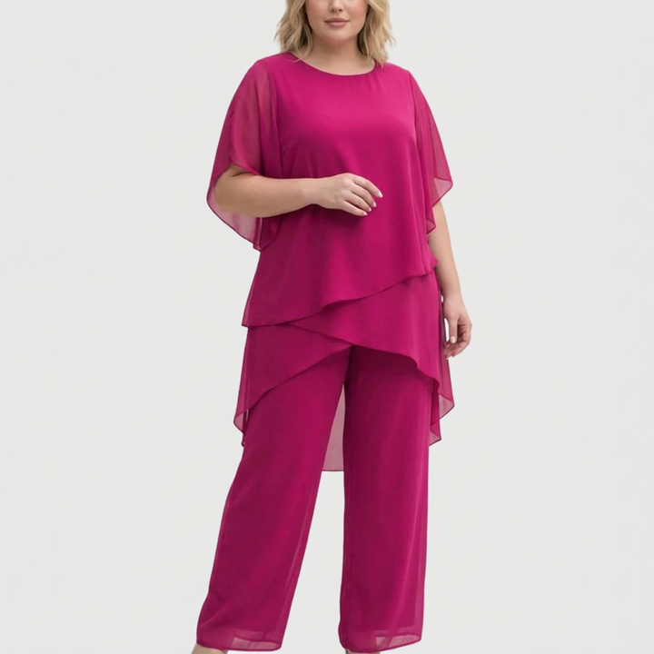 Isolde | Dress med draperte palazzo-bukser