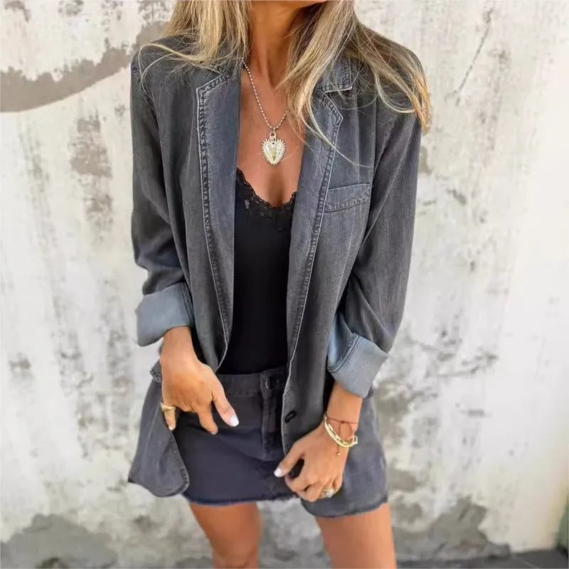 Sarah | Uanstrengt Denim Blazer