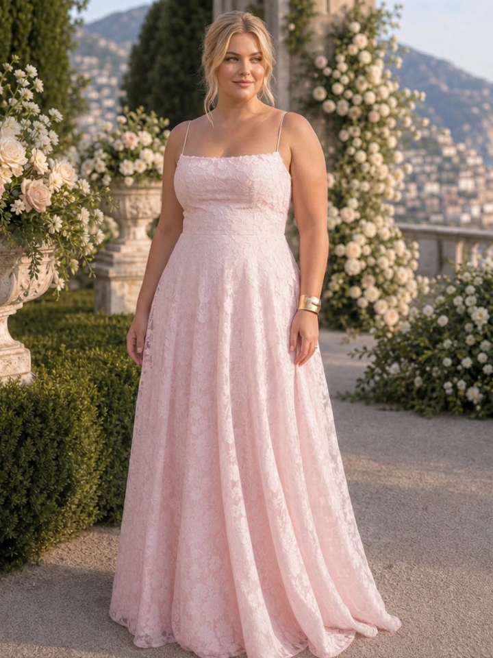 Noa | Spaghetti Stropp Full Blonde Maxi Kjole