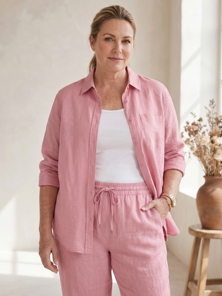 Paloma | Langermet skjorte og tapered bukser sett