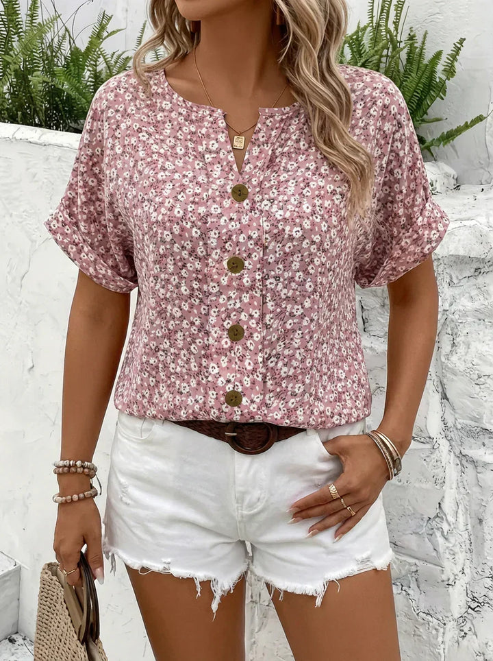Astrid | Chic Blomstertrykk Bluse