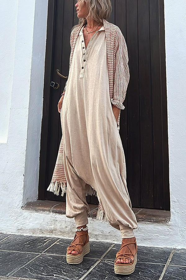 Frankie - Ryker Lommer Halv Knappe Hette Jumpsuit