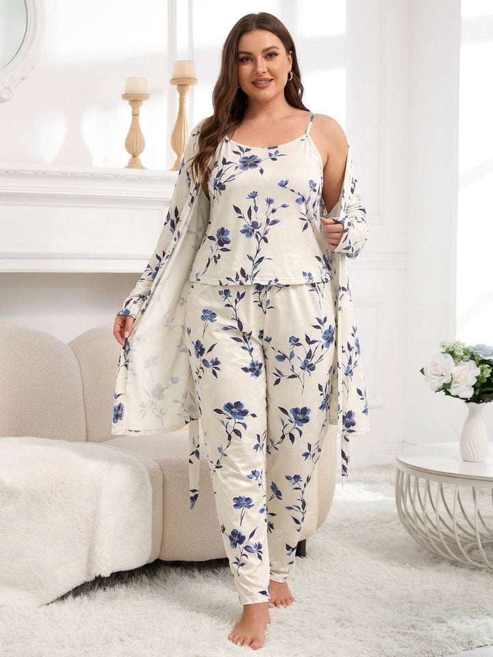 Nadya | Vintage Blomster Pysjamas Sett
