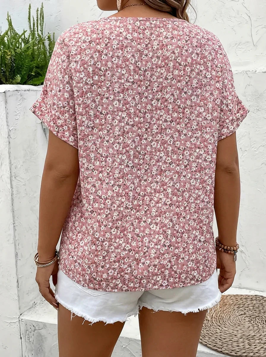 Astrid | Chic Blomstertrykk Bluse