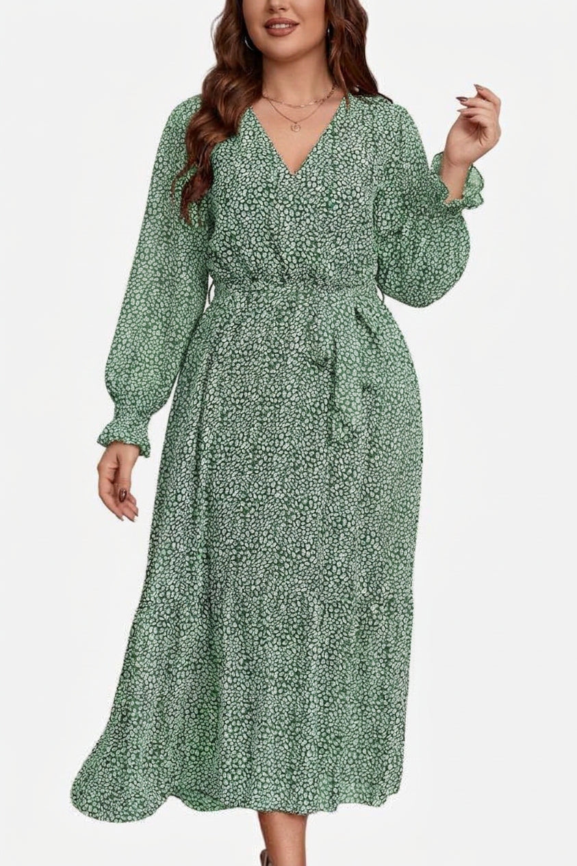 Zaina - Bloom Wrap Midi Kjole