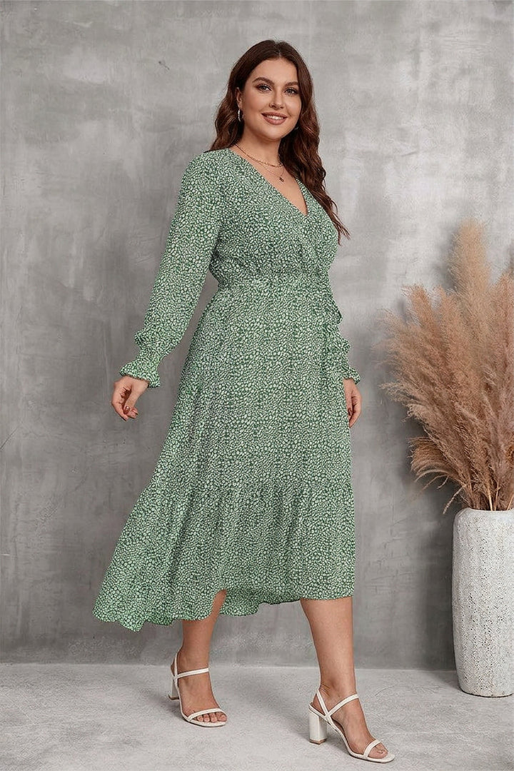Zaina - Bloom Wrap Midi Kjole