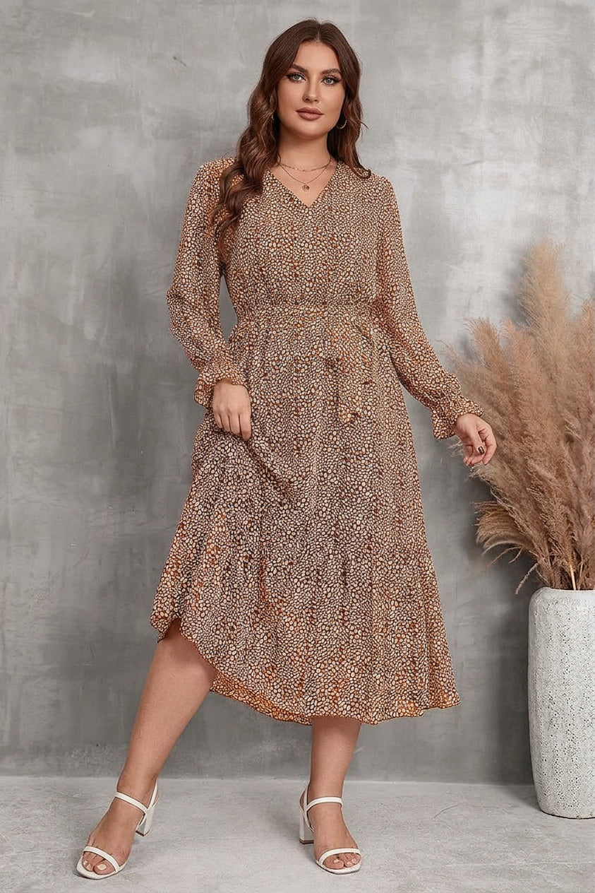 Zaina - Bloom Wrap Midi Kjole