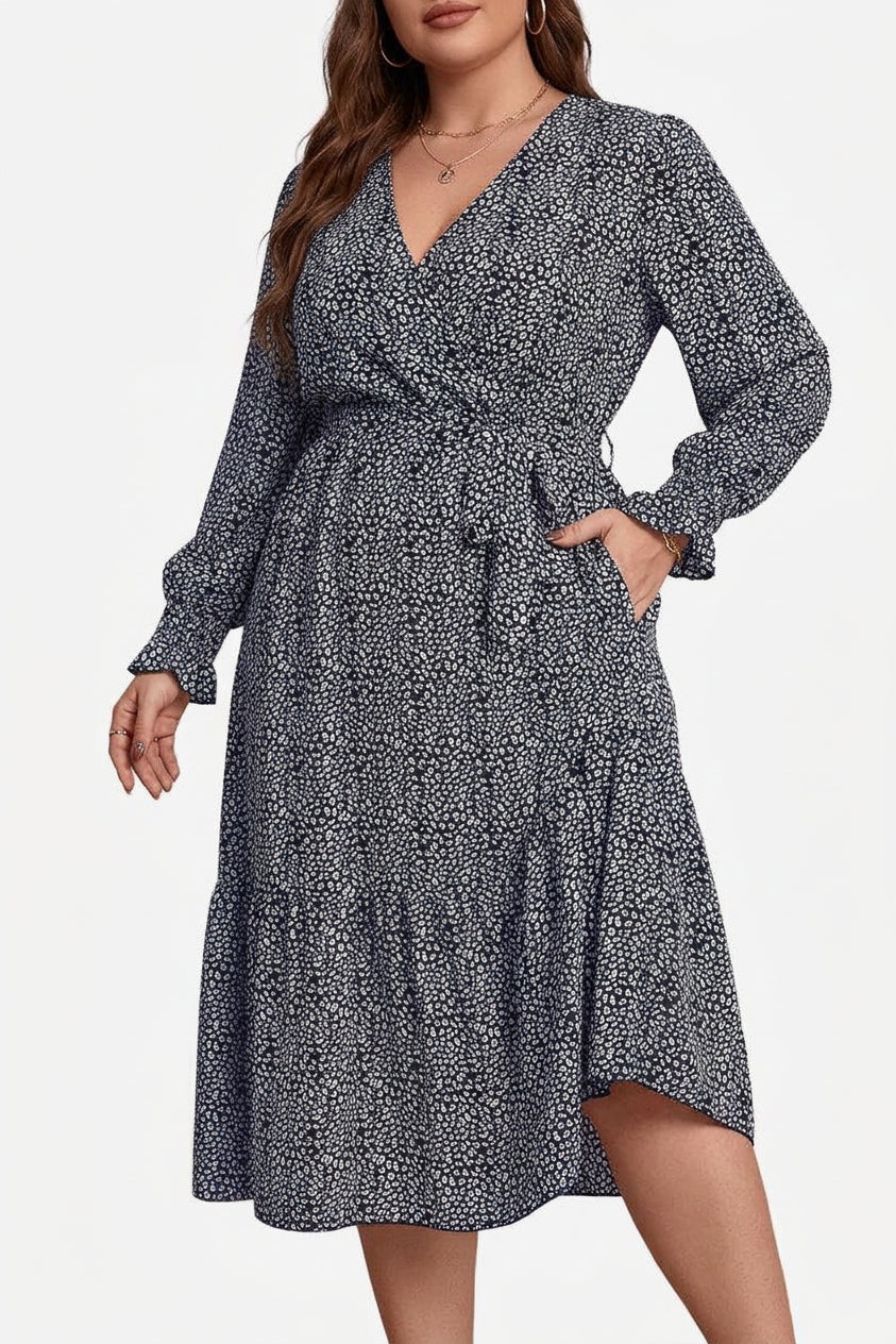 Zaina - Bloom Wrap Midi Kjole