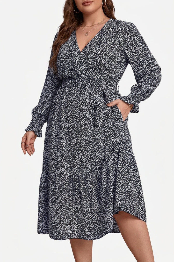 Zaina - Bloom Wrap Midi Kjole