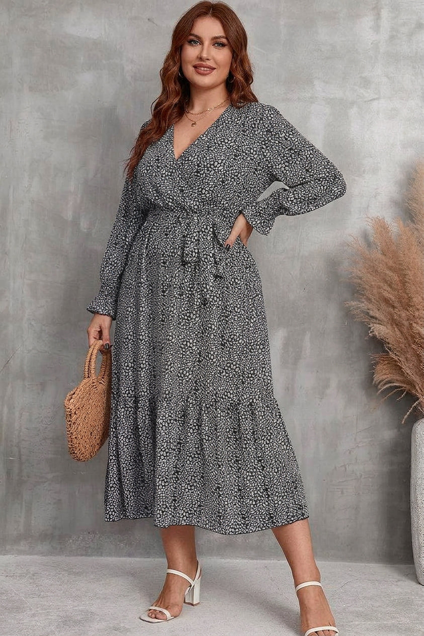 Zaina - Bloom Wrap Midi Kjole