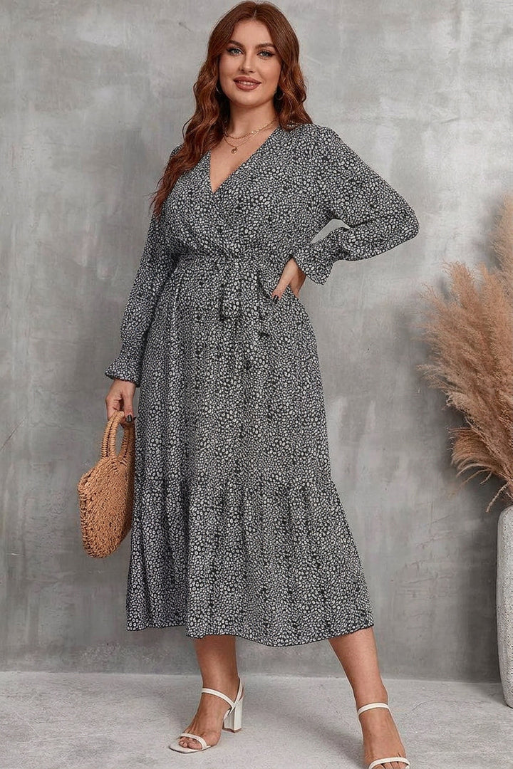 Zaina - Bloom Wrap Midi Kjole