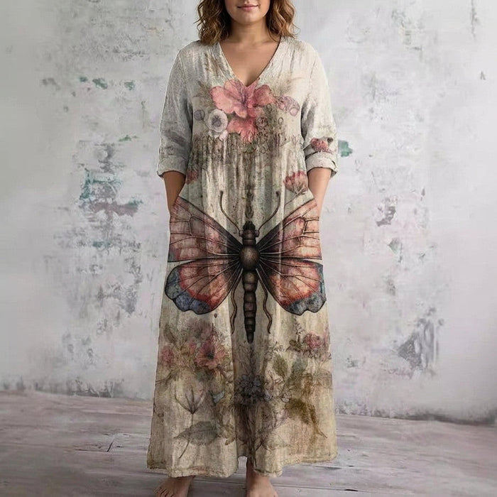 Ondine | Butterfly Bloom Maxi Kjole