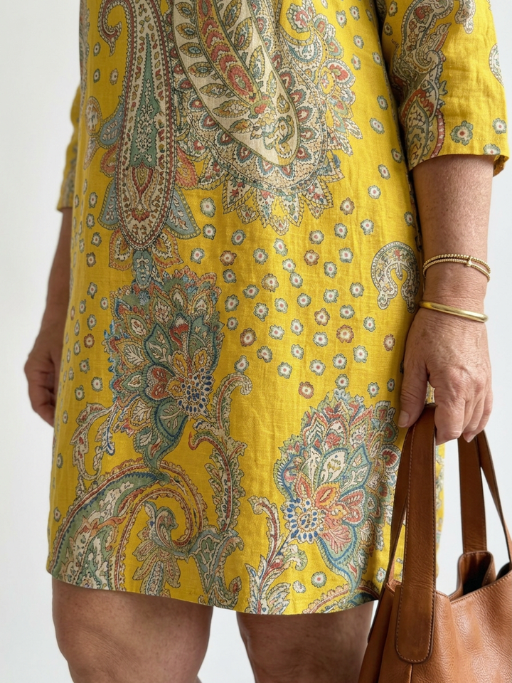Layla | Myk Paisley Midi Kjole