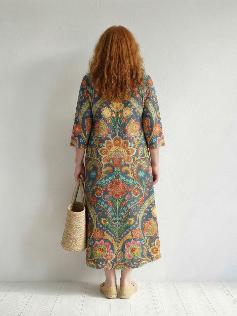 Vael | Easy Shape Garden Midi Kjole