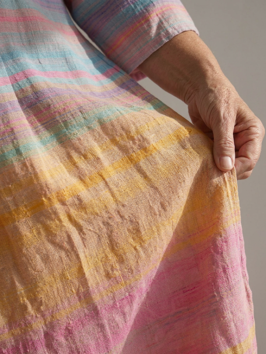 Amity | Ease Gradient Stripe Midi Kjole